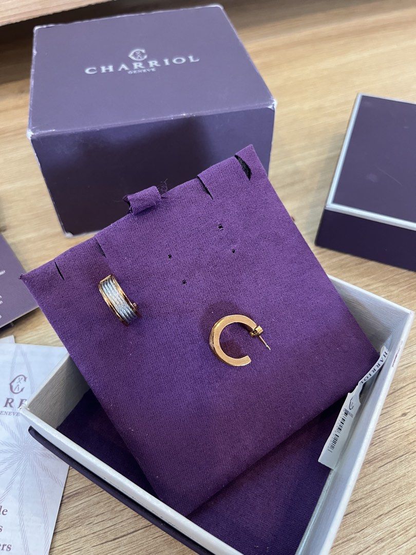 Charriol Forever Earrings (Category: Luxury Accessories) located in Manila. Submitted by avellene (Listing ID 1469406542, Image 3). Description: Complete set.