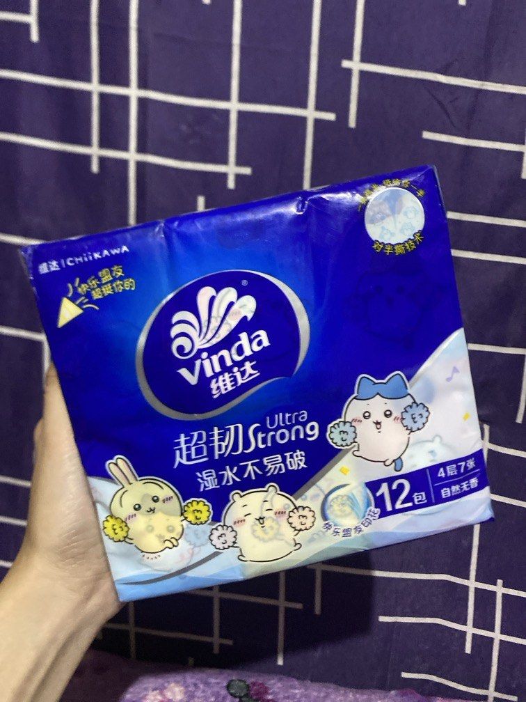 Chiikawa Printed Mini Tissues (Category: Character Goods) located in Bulacan. Submitted by cute.finds.ph (Listing ID 1469535451, Image 1). Description: —₱150 per pack —printed —12 mini packs —4-ply, 7-pulls per mini pack.
