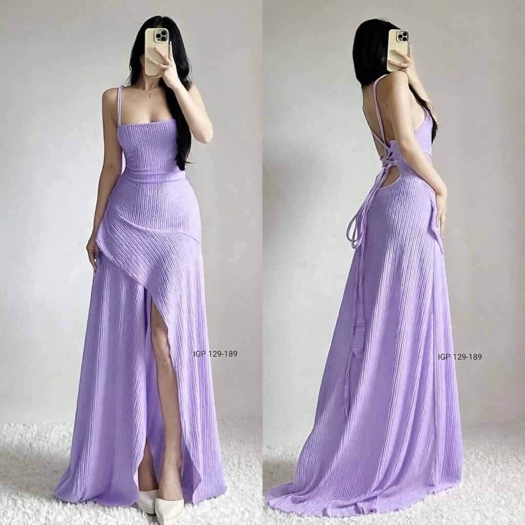 CHLOE PLAIN MAXI DRESS (Category: Dresses) located in Cainta. Submitted by agirlnamedkatkatII (Listing ID 1469451781, Image 3). Description: CHLOE PLAIN MAXI DRESS P340.00 FREESIZE CAN FIT FROM SMALL-SEMI LARGE FABRIC: BARK CREPE FABRIC NOTE: PLEASE PROVIDE 2ND AND 3RD COLOR OPTIONS..