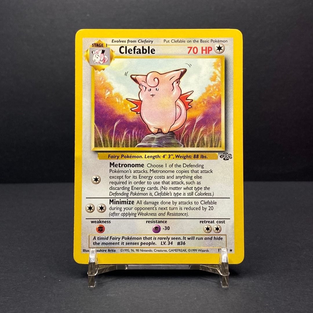 Clefable Pokemon Card 17/64 Rare (Category: Raw Singles) located in Pasig City. Submitted by precycled_ (Listing ID 1469523385, Image 1). Description: Condition : NM-LP | have a bumped in left side part . . ‼️BUY AT YOUR OWN RISK ❗Payment First Basis 📌Be 100% SURE before submitting the form 📌1 DAY Reservation ONLY! ❌No Pick-up / No Meet up ❌No RETURN / EXCHANGE ❌No RUSH ❌No CANCELLATIONS ❌Don't BUY our products if you are flaw conscious ⚠️Selle