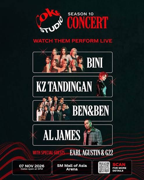Coke Studio S10 Tickets (Category: Events Tickets) located in Bacoor. Submitted by ghooost (Listing ID 1469469810, Image 2). Description: 2pcs Vip Ticket for 4500 Date: November 7, 2026 Venue: SM Mall of Asia Arena, Pasay City Ticket Type: VIP Available: 2 tickets (Magkatabi) Price: ₱4500 Pickup/Meetup Bacoor, Cavite #CokeStudioSeason10 #DinigAngPinas.
