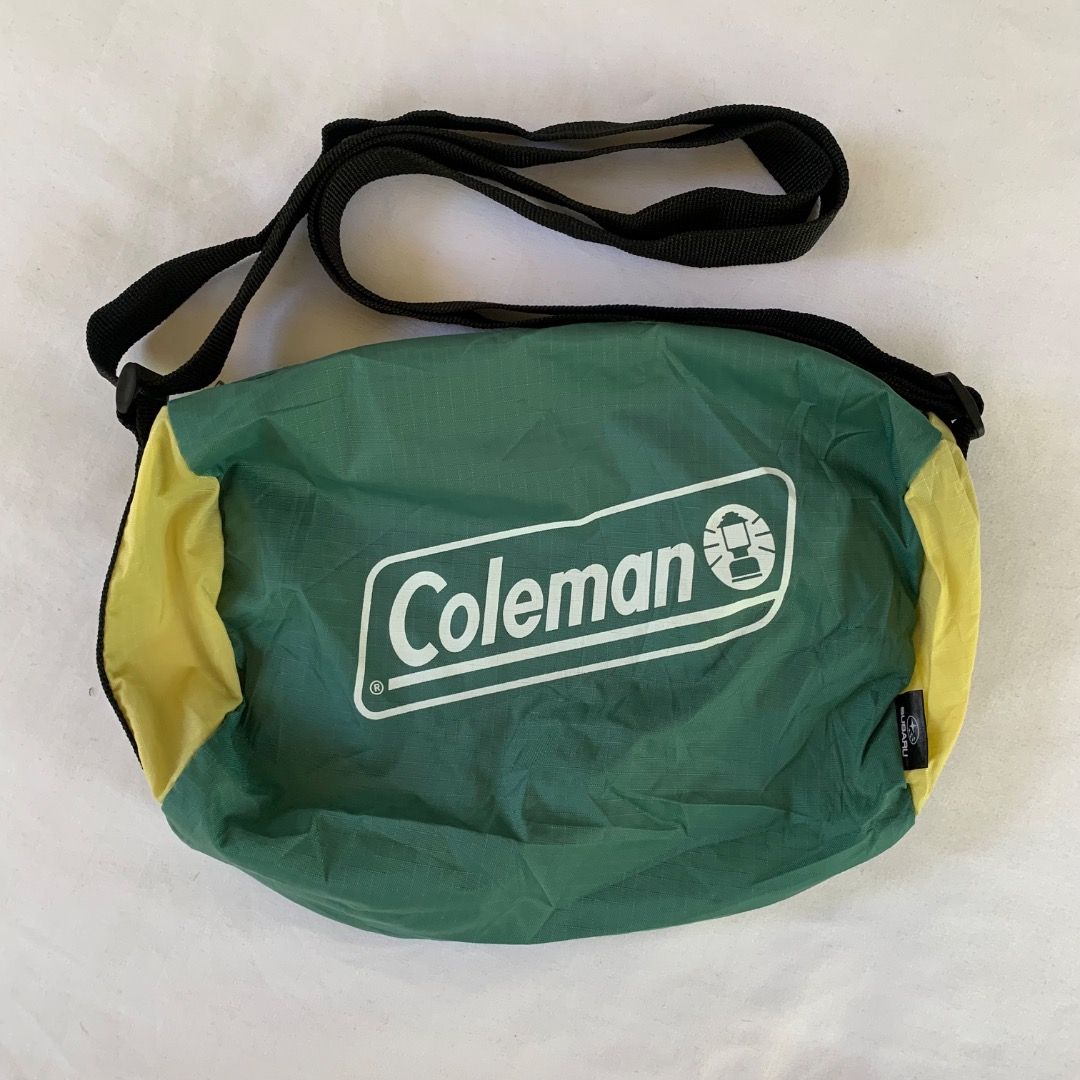 Coleman x Subaru Mini Duffle Packable Sling Bag (Category: Hiking & Camping) located in Mendez-Nunez. Submitted by anikkoyan (Listing ID 1469500411, Image 1). Description: Coleman x Subaru Mini Duffle Packable Sling Bag Length: 9 Width: 12 - Like new 599 + sf.