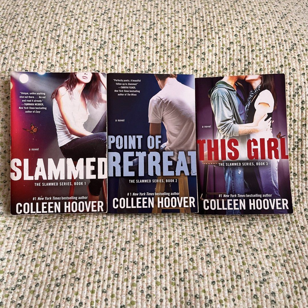 Colleen Hoover’s Slammed Series (Category: Storybooks) located in Makati City. Submitted by zyennapp (Listing ID 1469423487, Image 2). Description: Looking for your next emotional read? 🔖 The Slammed Series is an emotional romance about love, family, loss, and finding hope even in the most unexpected circumstances. With heartfelt poetry, unforgettable characters, and plenty of swoon-worthy moments, CoHo will take you on a roller coaster of emoti