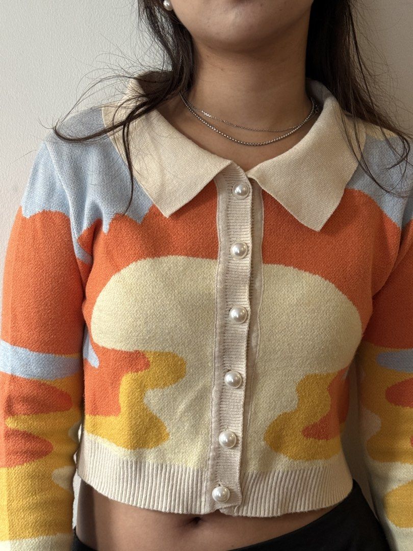 Colorful Ribbed Cardigan (Category: Longsleeves) located in Quezon City. Submitted by wear.again.ph (Listing ID 1469517968, Image 2). Description: .