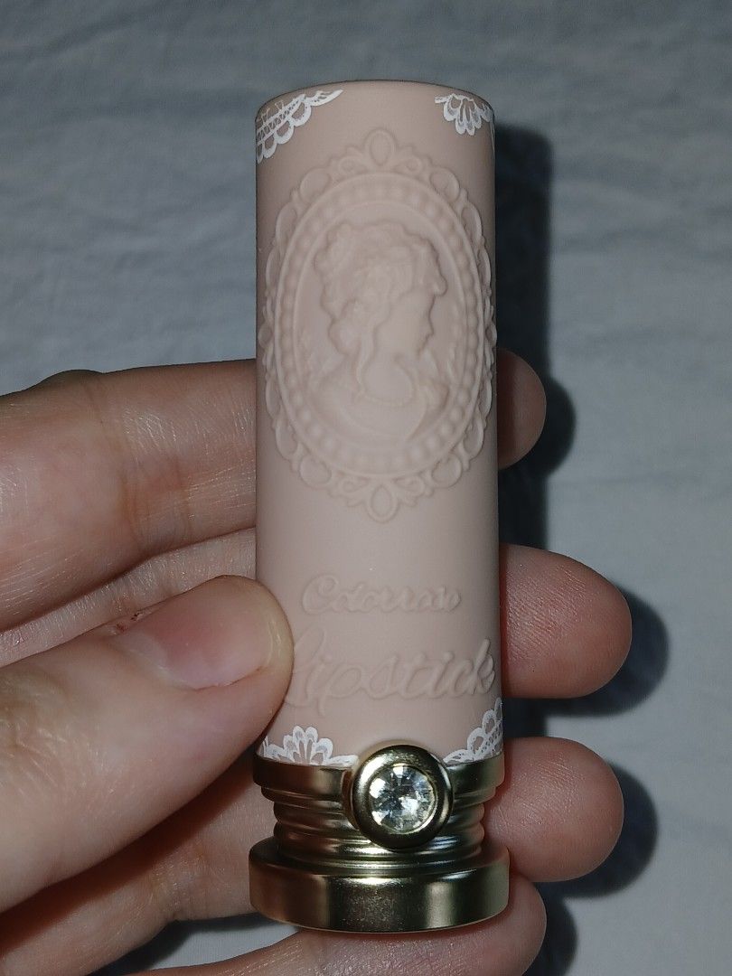 Colorrose Lipstick CR1604 (Category: Makeup) located in Paranaque City. Submitted by thepennydreadful (Listing ID 1469446267, Image 3). Description: - Brand/Model: Colorrose Lace Embossed Lipstick - Shade: CR1604 - Net Weight: 3.6g - Packaging: Gorgeous vintage pink tube with cameo design and crystal cap detail - Bullet Design: Intricate lace texture carved directly into the lipstick - Condition: Swatched once to check shade, otherwise untouched 