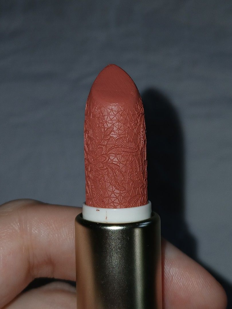 Colorrose Lipstick CR1604 (Category: Makeup) located in Paranaque City. Submitted by thepennydreadful (Listing ID 1469446267, Image 1). Description: - Brand/Model: Colorrose Lace Embossed Lipstick - Shade: CR1604 - Net Weight: 3.6g - Packaging: Gorgeous vintage pink tube with cameo design and crystal cap detail - Bullet Design: Intricate lace texture carved directly into the lipstick - Condition: Swatched once to check shade, otherwise untouched 