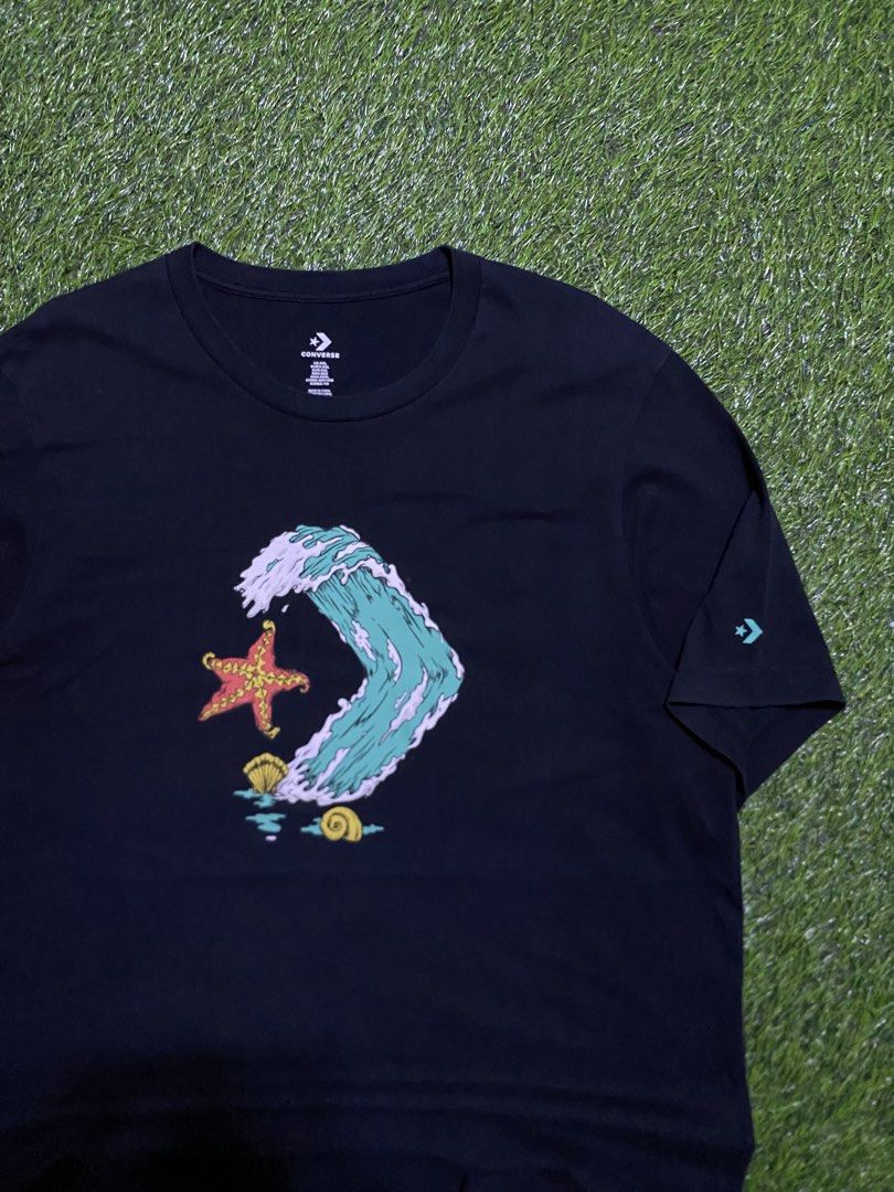 CONVERSE (Category: Tshirts & Polo Shirts ) located in Manila. Submitted by niftythrifttt (Listing ID 1469525485, Image 3). Description: CONVERSE SIZE XL WIDTH - 22 LENGTH - 31 COLOR RATE 9.5 EXCELLENT CONDI NO ISSUE.