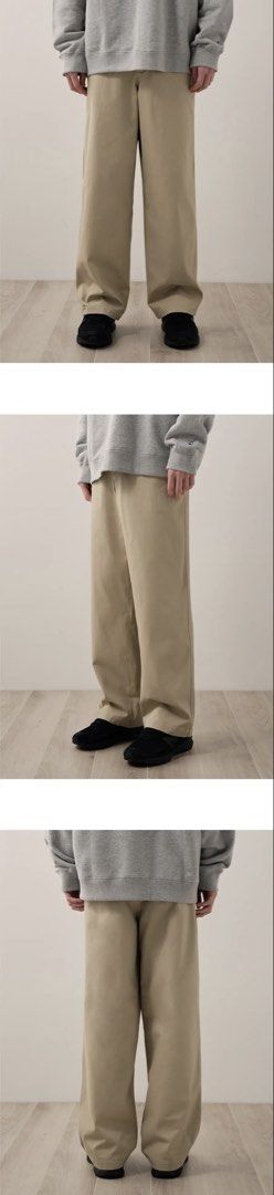 Covernat Wide Chino Pants (Beige) (Category: Chinos) located in Bacolod City. Submitted by moboandmoga (Listing ID 1469427559, Image 2). Description: Covernat Wide Chino Pants (Beige) Size: 30/31 Excellent Condition! (Sizing info) Length: 39.5 inches Leg op: 9”.