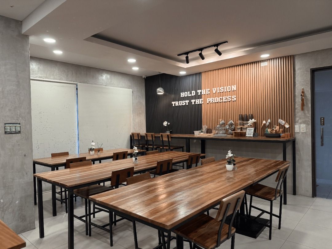 Coworking space / Shared office rental (Category: Commercial) located in Quezon City. Submitted by greymondayph.10 (Listing ID 1469410963, Image 3). Description: Work comfortably with FAST 400 Mbps Wi-Fi (main + backup!), UNLIMITED hot & iced coffee, and your own dedicated power outlet at GreyMondayPH! 💰 CO-WORKING RATES: 🎟️ Hourly Pass: ₱99 (min. 2 hrs) ☀️ Day Pass: ₱499 (opening to closing) 📅 Weekly Pass: ₱1,999 (5 co-working days) 🔄 Monthl