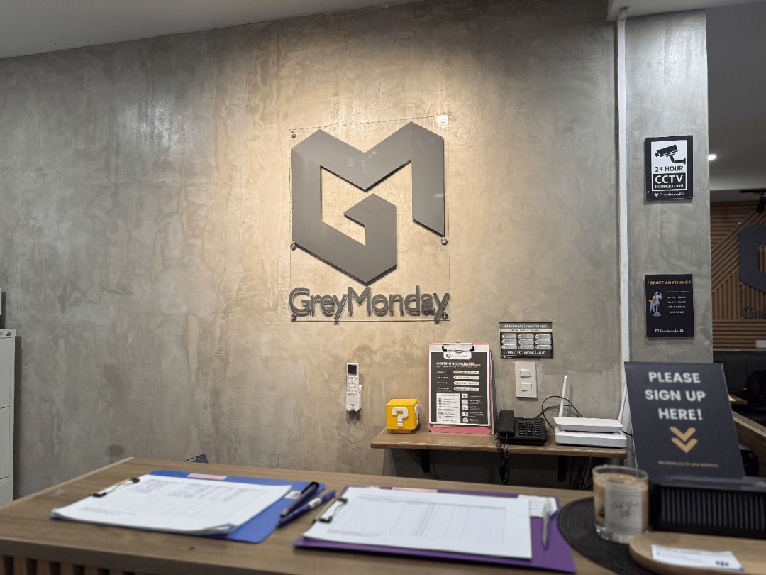 Coworking space / Shared office rental (Category: Commercial) located in Quezon City. Submitted by greymondayph.10 (Listing ID 1469410963, Image 1). Description: Work comfortably with FAST 400 Mbps Wi-Fi (main + backup!), UNLIMITED hot & iced coffee, and your own dedicated power outlet at GreyMondayPH! 💰 CO-WORKING RATES: 🎟️ Hourly Pass: ₱99 (min. 2 hrs) ☀️ Day Pass: ₱499 (opening to closing) 📅 Weekly Pass: ₱1,999 (5 co-working days) 🔄 Monthl