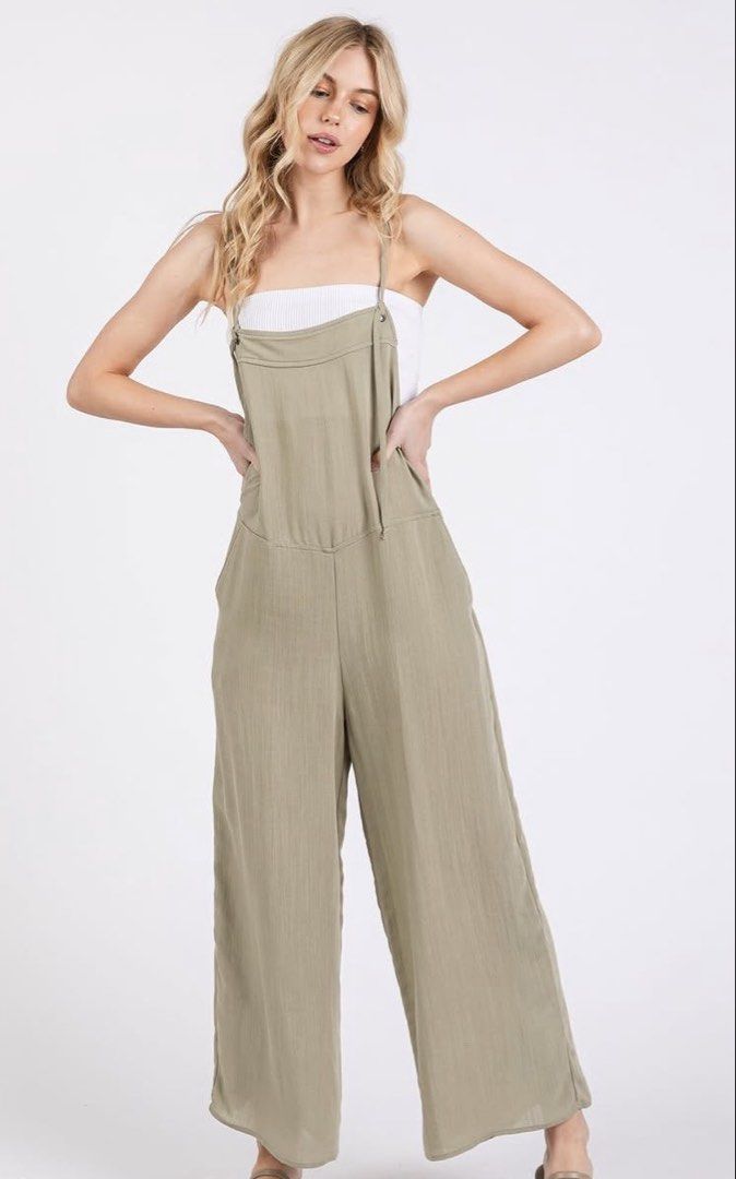 Crossover Strappy Knotted Jumpsuit (Category: Jumpsuits) located in Pasig City. Submitted by bonniebuys_23 (Listing ID 1469549179, Image 1). Description: pic is js for inspo :) the brand is intique size S-M.