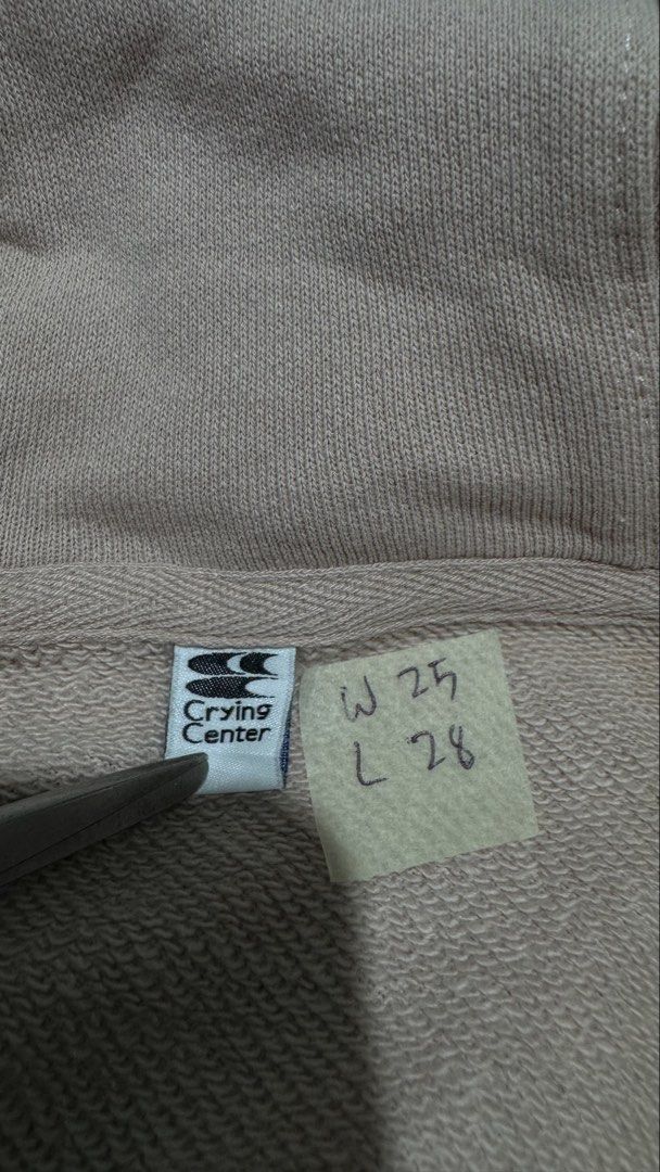 Crying Center Hoodie (Category: Coats, Jackets and Outerwear) located in Lipa City. Submitted by scrap.threads (Listing ID 1469462940, Image 2). Description: Item: Crying Center Hoodie Price: 350 Dimes: Width - 25 Length - 28 Issue: none Lipa City Ship via J&T (Shouldered by buyer) Payment via Gcash ***Notice*** Color may vary due to lighting. Payment first. Item/s are thrifted or used condition unless stated otherwise. Please manage your expecta