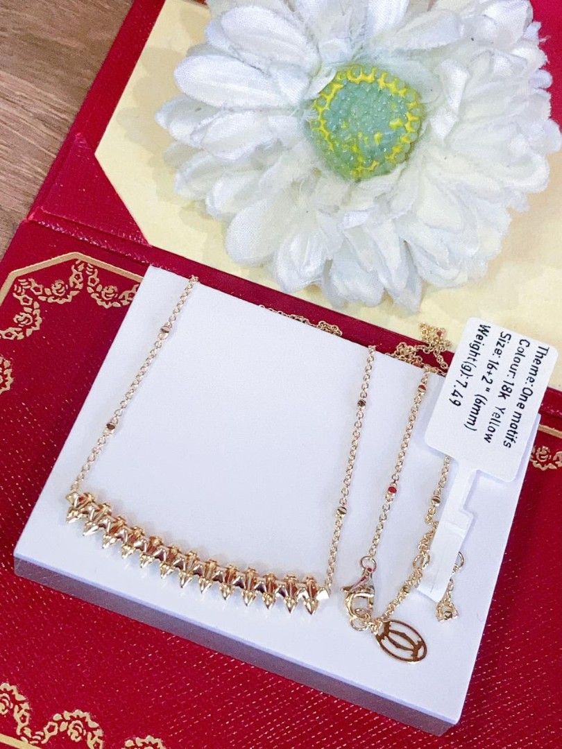 ctr clash necklace 18k gold hk setting (Category: Necklaces) located in Manila. Submitted by primejewelry (Listing ID 1469499210, Image 3). Description: .