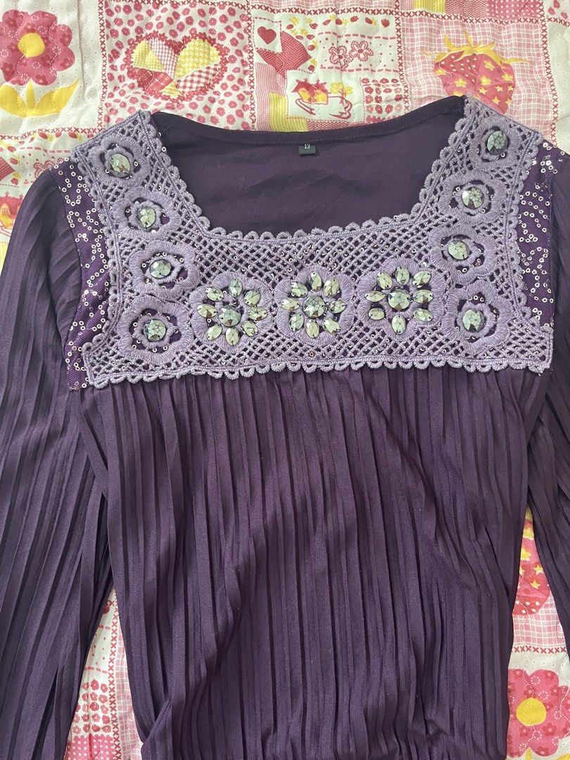 Dark purple boho whimsy dress (Category: Dresses) located in Davao. Submitted by lovedfaerie (Listing ID 1469530088, Image 2). Description: S-m no flaws.