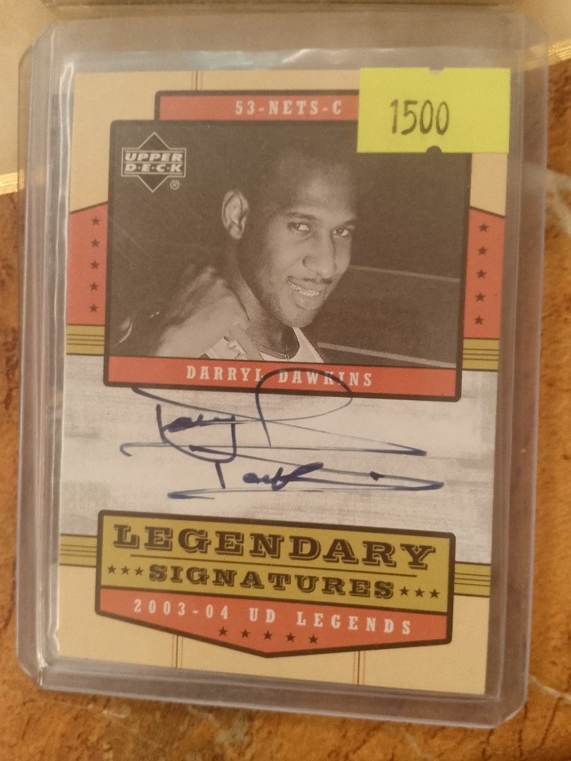 Darryl Dawkins (Category: Raw Singles) located in San Juan City. Submitted by jim.jim7 (Listing ID 1469431062, Image 1). Description: Darryl Dawkins nba basketball autograph auto card.
