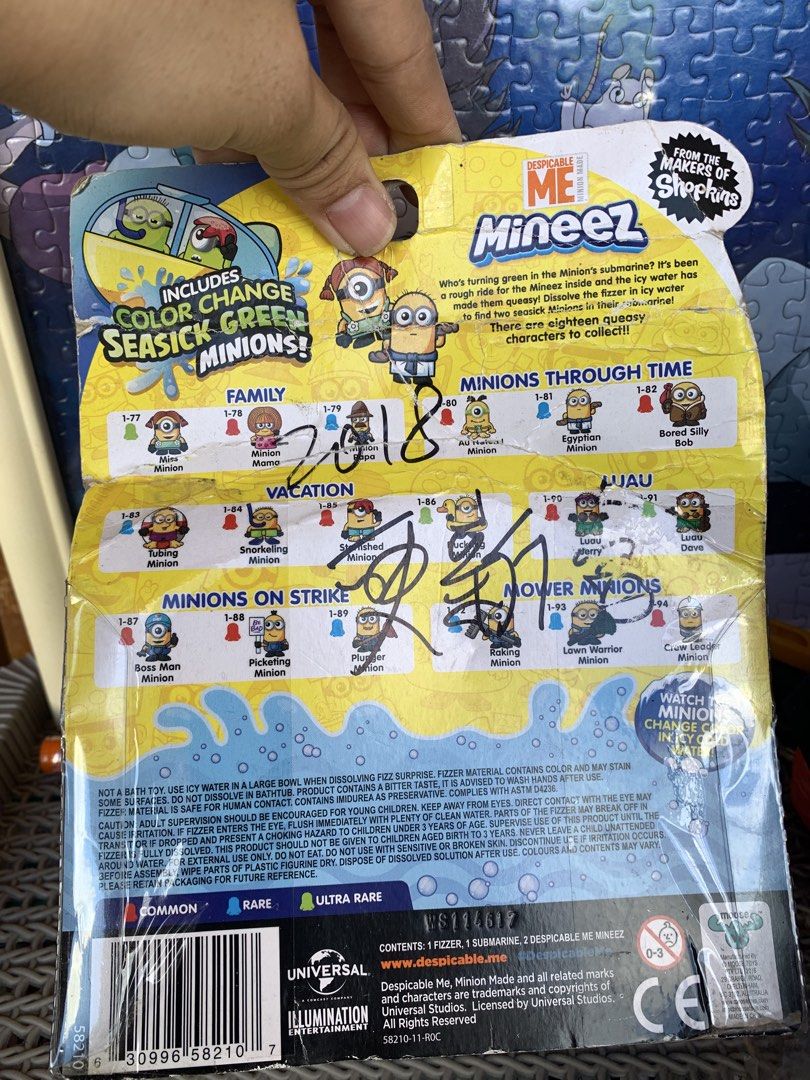 Despicable Me Minions Mineez (Category: Kids Toys) located in Manila. Submitted by macks_toys (Listing ID 1469428342, Image 3). Description: 📌You may send DM for your inquiries. ✨KINDLY CHECK EACH DETAILS✨ 🔳 From Japan/UK Surplus items 🔳 New but box is tampered 🔳 Manage your expectations since it’s preloved and from Surplus Items 🔳 WYSIWYG ✨ Thank you! ✨.