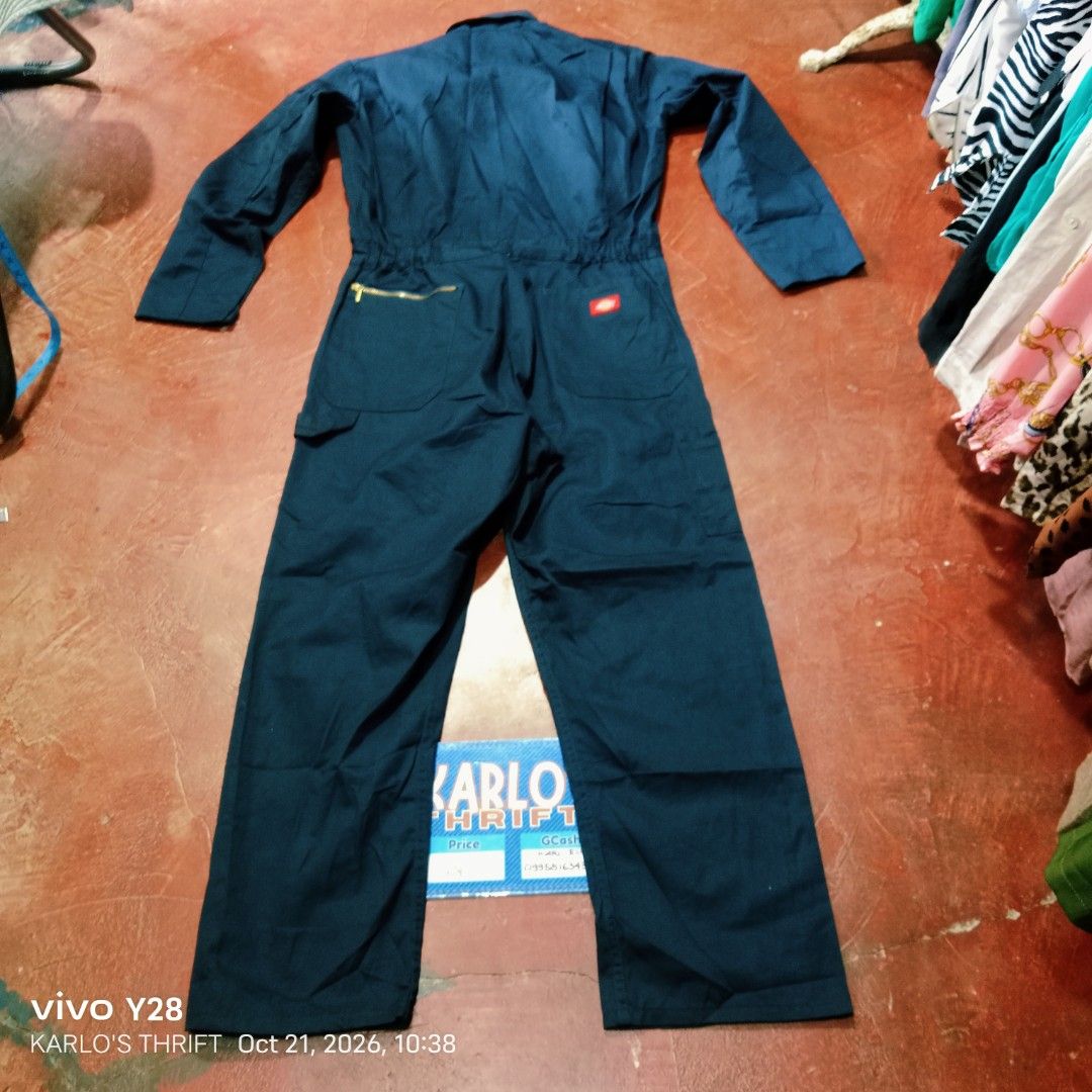 DICKIES CARPENTER WORKWEAR COVERALL (Category: Coats, Jackets and Outerwear) located in Davao. Submitted by karlosthriftshop (Listing ID 1469521411, Image 3). Description: ₱850 Free Shipping thru J &t DICKIES CARPENTER WORKWEAR COVERALL MADE IN BELIZE REG-MEDIUM ON TAG ACTUAL MEASUREMENT PLEASE CHECK ATTACHED PHOTOS USED,IN VERY GOOD CONDITION, NEED WASH ONLY X COD/COP PAYMENT 1ST MOP:GCASH.