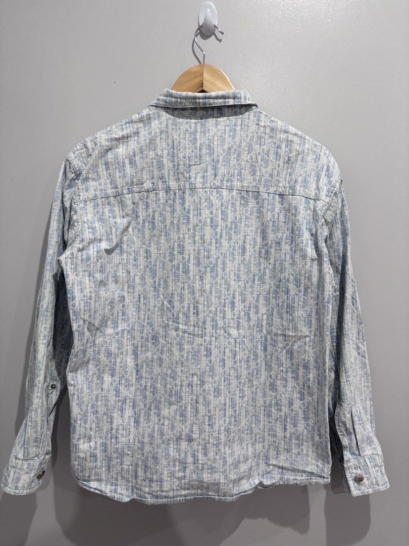 Dior Oblique Monogram Denim Longsleeves (Category: Luxury Apparel) located in Dumaguete. Submitted by dgte.grails (Listing ID 1469482163, Image 2). Description: Dior Oblique Monogram Denim Longsleeves 22 width 27 length Excellent condition! 3000+sf pm.