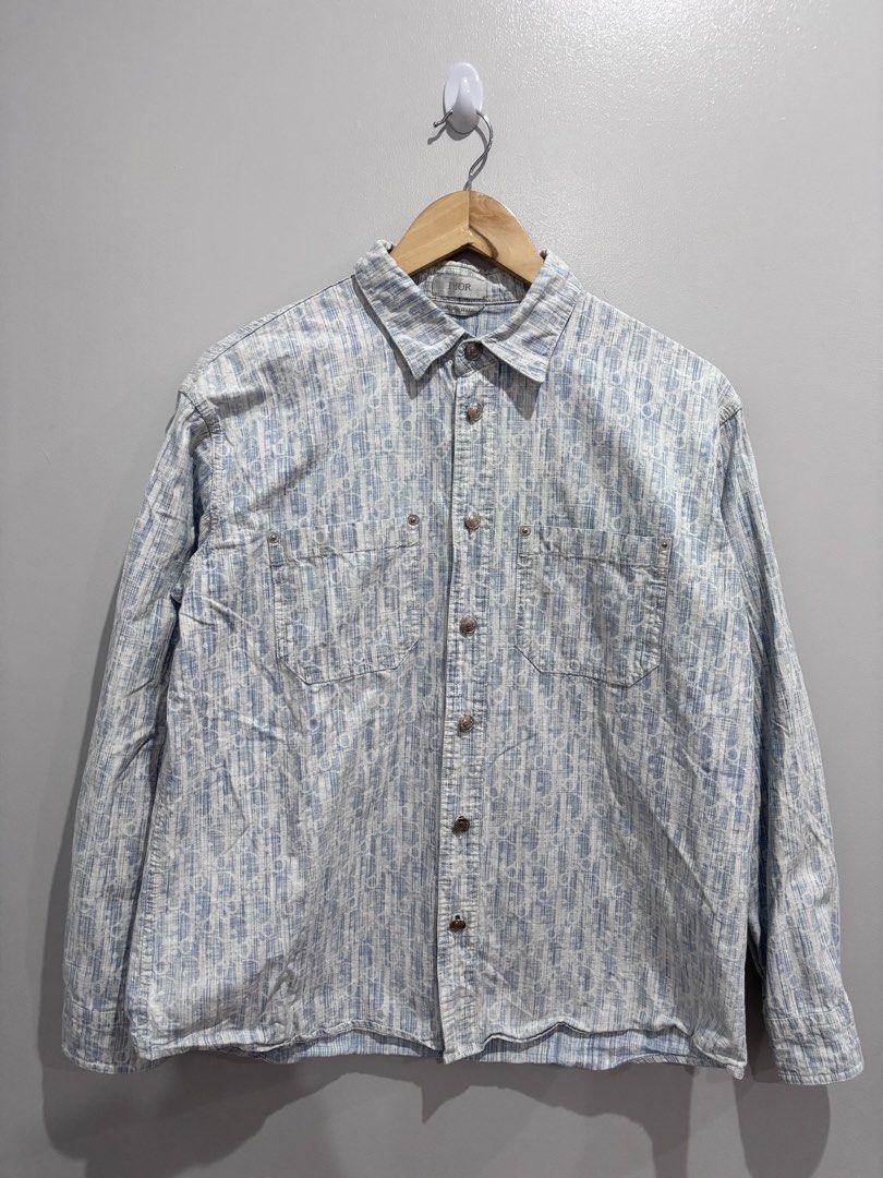 Dior Oblique Monogram Denim Longsleeves (Category: Luxury Apparel) located in Dumaguete. Submitted by dgte.grails (Listing ID 1469482163, Image 1). Description: Dior Oblique Monogram Denim Longsleeves 22 width 27 length Excellent condition! 3000+sf pm.