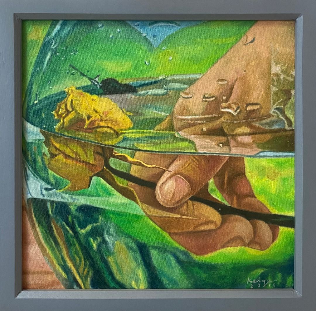 Dipper Series 2 - Keiye Miranda Tuazon (Category: Art & Prints) located in Taguig. Submitted by drybrushgallery (Listing ID 1469411448, Image 2). Description: Dipper Series 2 Keiye Miranda Tuazon, 2019 Oil on Canvas Artwork Dimension: 14" x 14" with Certificate of Authenticity PM FOR INQUIRY 0917 565 2917 .
