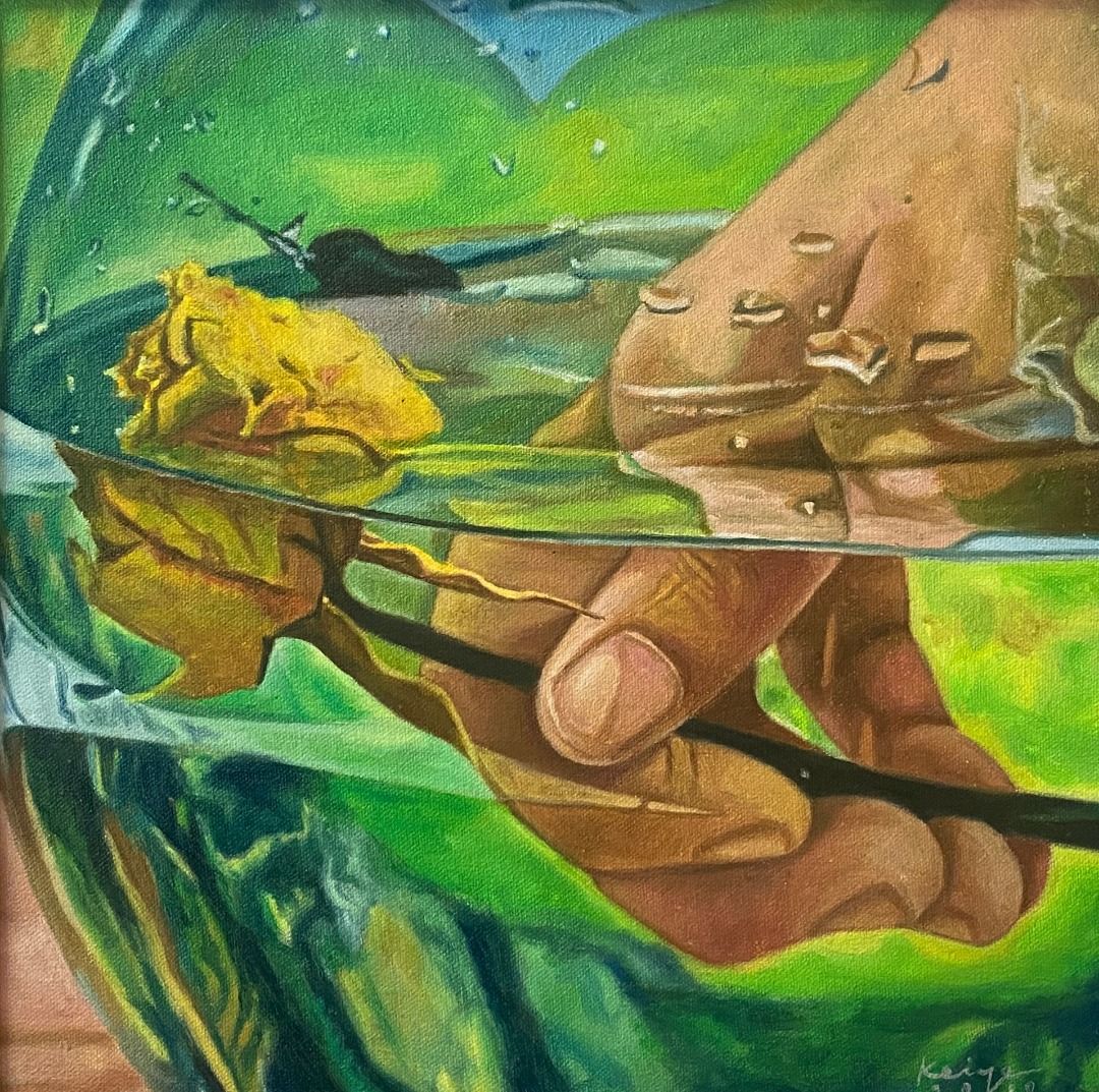 Dipper Series 2 - Keiye Miranda Tuazon (Category: Art & Prints) located in Taguig. Submitted by drybrushgallery (Listing ID 1469411448, Image 1). Description: Dipper Series 2 Keiye Miranda Tuazon, 2019 Oil on Canvas Artwork Dimension: 14" x 14" with Certificate of Authenticity PM FOR INQUIRY 0917 565 2917 .