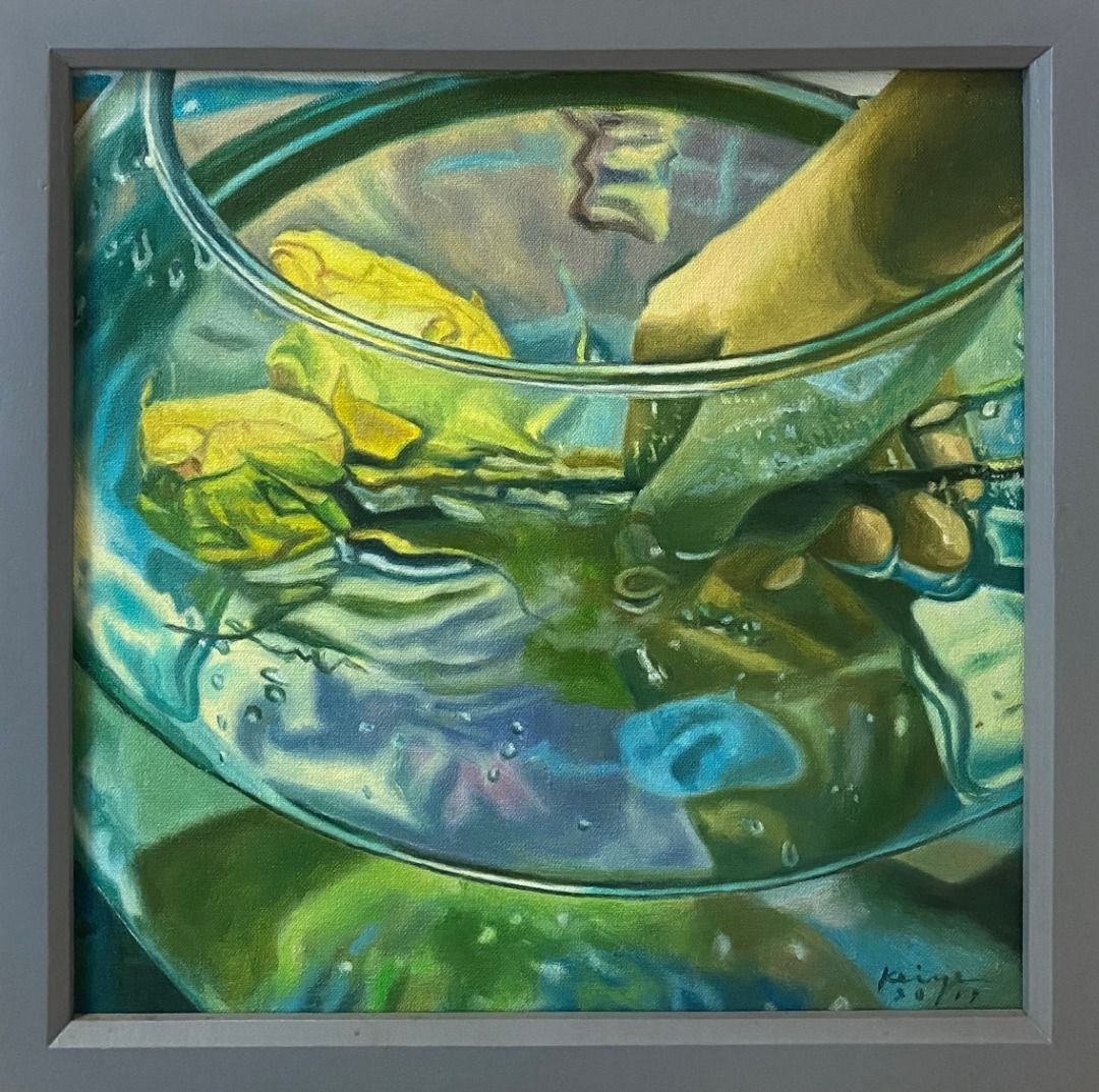 Dipper Series 3 - Keiye Miranda Tuazon (Category: Art & Prints) located in Taguig. Submitted by drybrushgallery (Listing ID 1469456234, Image 2). Description: Dipper Series 3 Keiye Miranda Tuazon, 2019 Oil on Canvas Artwork Dimension: 14" x 14" with Certificate of Authenticity PM FOR INQUIRY 0917 565 2917.
