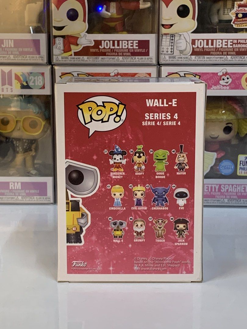 Disney Pixar – WALL-E #45 Funko Pop (Category: Figurines & Statues) located in Binmaley. Submitted by thepopcabin (Listing ID 1469556444, Image 3). Description: Disney Pixar – WALL-E #45 Funko Pop 🪄 Box condition: 8/10–9.5/10 🪄 Minor factory imperfections may be present and are beyond seller’s control. 💳 MOP: GCash / RCBC / MariBank 📌 Payment first for item. 🚚 MOD: • LBC Cash on Pickup / Cash on Delivery • J&T — payment first • Buyer shoulde
