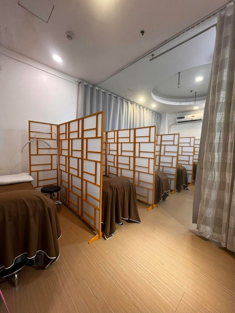 DIVIDER WALL FOLDABLE (Category: Other Home Furniture) located in Taytay. Submitted by jhuvy_ (Listing ID 1469423472, Image 2). Description: Transform your space with this elegant Japanese inspired divider partition!✨ Perfect for adding privacy, creating separate areas, or enhancing your home with a minimalist and modern aesthetic. Its foldable design makes it easy to move, store, and position anywhere you need. 🪵 Material: Wooden Native / Fabri