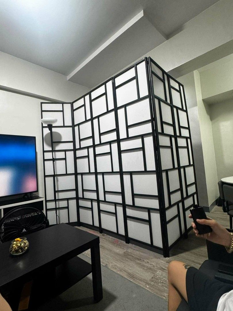 DIVIDER WALL FOLDABLE (Category: Other Home Furniture) located in Taytay. Submitted by jhuvy_ (Listing ID 1469423472, Image 1). Description: Transform your space with this elegant Japanese inspired divider partition!✨ Perfect for adding privacy, creating separate areas, or enhancing your home with a minimalist and modern aesthetic. Its foldable design makes it easy to move, store, and position anywhere you need. 🪵 Material: Wooden Native / Fabri