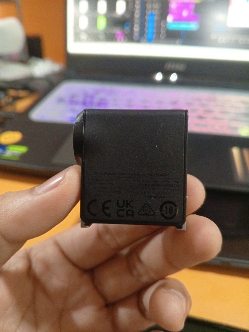 DJI RS Enhanced Intelligent Tracking Module (Category: Video Cameras) located in Manila. Submitted by franciscoo91672 (Listing ID 1469403460, Image 3). Description: - Authentic DJI RS Enhanced Intelligent Tracking Module - Compact black body featuring an integrated tracking camera lens - Clean bottom connector pins and side USB-C port - Fully functional and ready to mount on your gimbal rig.