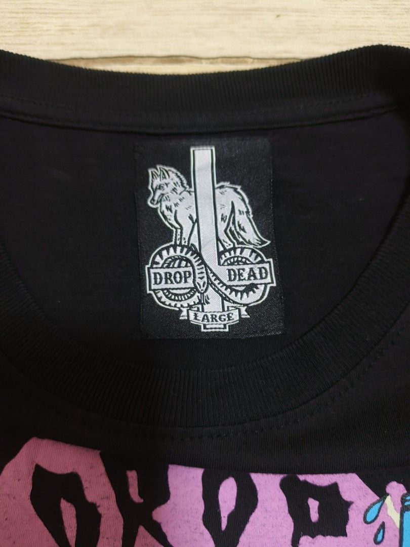 Drop Dead shirt (Category: Tshirts & Polo Shirts ) located in Siniloan. Submitted by talktotheroses (Listing ID 1469422936, Image 3). Description: like new no issue.