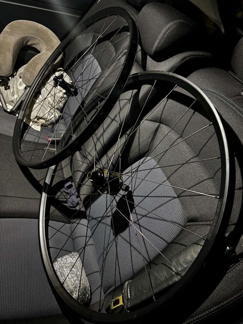 DT Swiss Bicycle Wheelset (Category: Bicycles) located in Pasig City. Submitted by kathee88 (Listing ID 1469503579, Image 2). Description: - Brand: DT Swiss - Color: All black (rims, spokes, hubs) - Compatibility: Standard mountain or gravel bike - Axle type: Supports standard quick release or thru axle - Condition: Pulled straight from a recent bike build, spoke lacing intact - Ready for tires and rotors Price: Negotiable RFS: Decluttering Locat