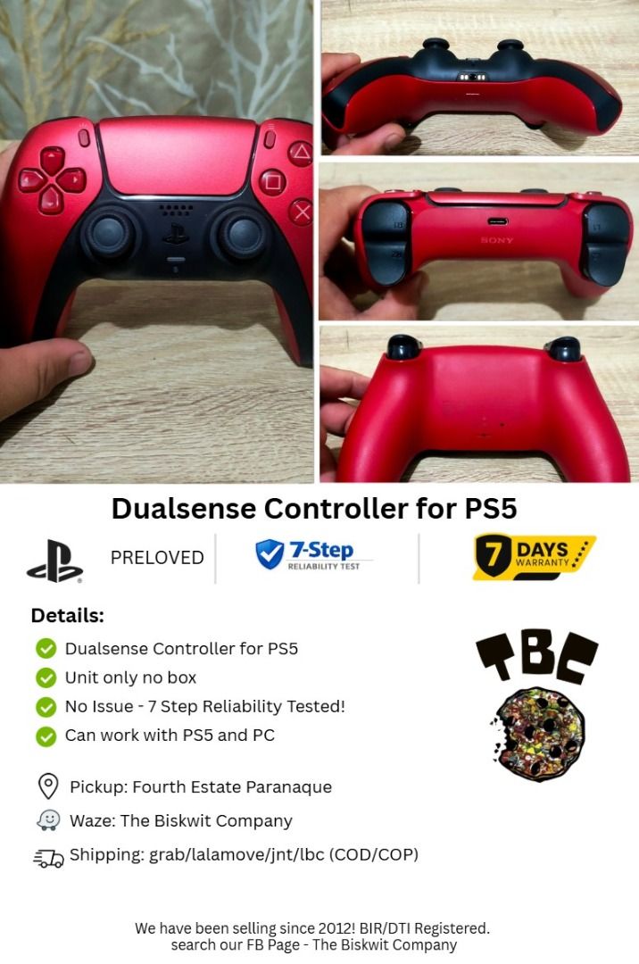 Dualsense Controller for PS5 Controller DS5 Dual Sense, Video Gaming ...
