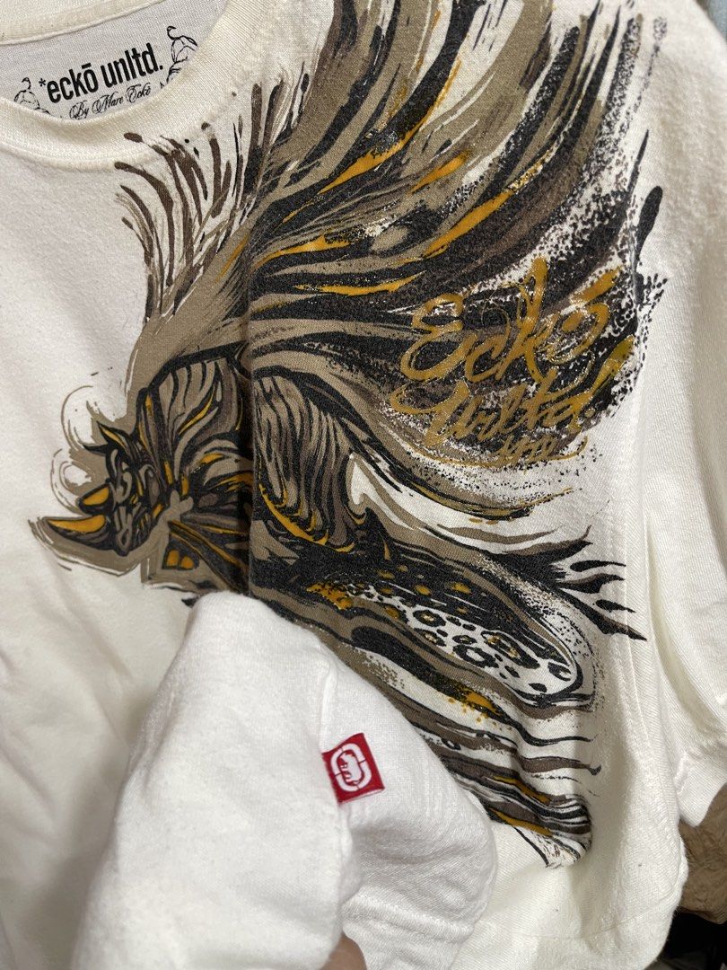 Ecko Unlimited Tee (Category: Tshirts & Polo Shirts ) located in Cabuyao City. Submitted by jeirussamson897 (Listing ID 1469424166, Image 2). Description: Ecko Unlimited Tee large 25 width 28 length excellent condition needwash has stains 9/10 499+sf.