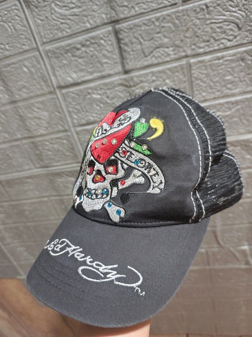ED HARDY (Category: Caps & Hats) located in Calabanga. Submitted by just-thrift (Listing ID 1469504231, Image 2). Description: Ed hardy ‎GOOD CONDITION ‎COLOR RATE: 9/10 ‎ISSUE MISSING METAL BUTTON ‎AND NEED WASH.