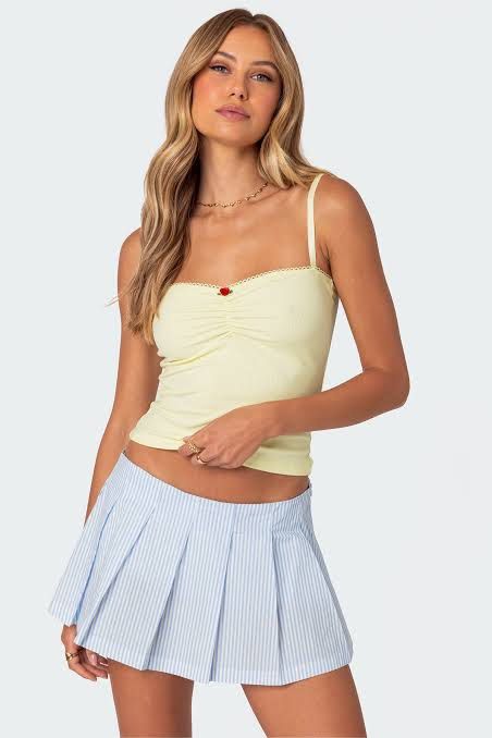 Edikted Tank Top (Category: Sleeveless) located in Quezon City. Submitted by shopcutiepie (Listing ID 1469504632, Image 2). Description: Tag cut off ! Perfect for low effort beauty and the beast costume!.