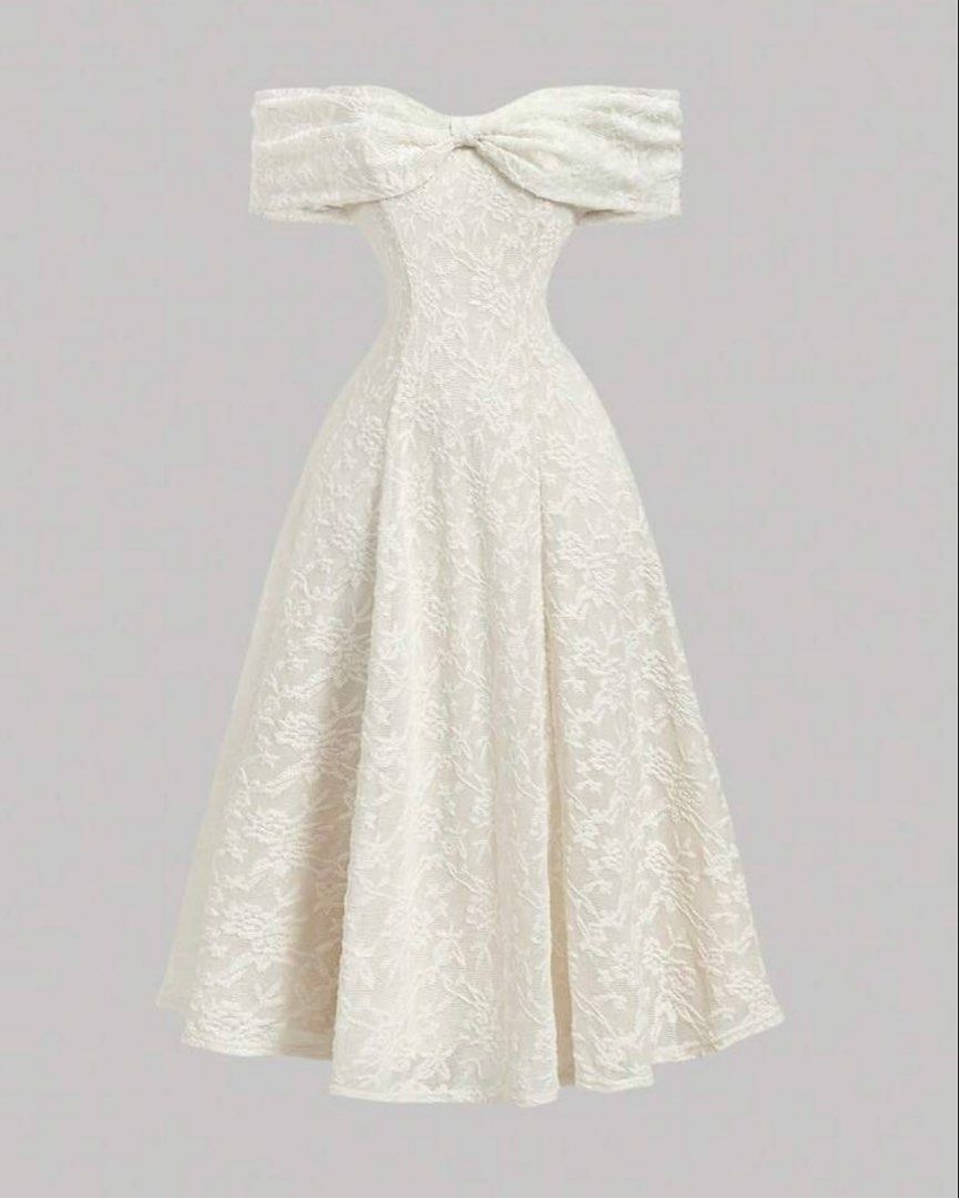 Elegant Off Shoulder Dress (Category: Dresses) located in Iba. Submitted by wear1tagain (Listing ID 1469439298, Image 1). Description: ~ White ~ 32 to 33 waistline ~ 36 to 38 bust ~ Large on tag ~ Used once ~ From Shein ~ Original price : ₱839 ~ What you see is what you get ••••••••••••••••••• ~ J&T Delivery (outside Zambales) ~ Meet up within Iba, Zambales (at CSI Mall) ~ Shipping/Delivery fee shall be shouldered by the buyer.