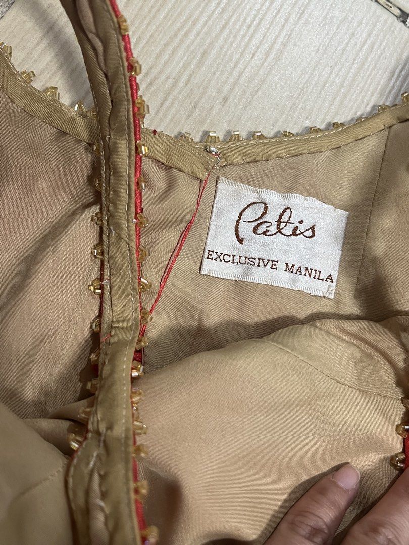 Elegant red gold dress (Category: Evening dresses & gowns) located in Manila. Submitted by peeknpicks (Listing ID 1469534394, Image 3). Description: .