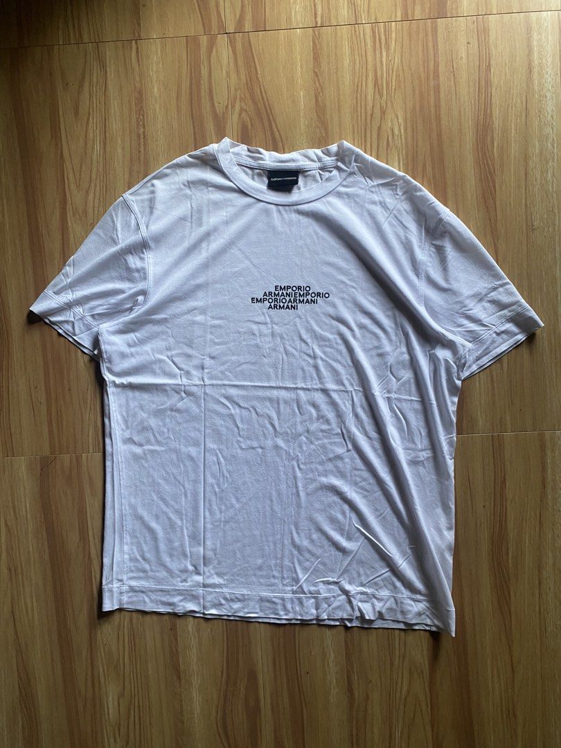 Emorio Armani (Category: Tshirts & Polo Shirts ) located in San Andres. Submitted by _wearlore. (Listing ID 1469398655, Image 3). Description: Good as New Condition 9.8/10 Color Rate No issue Tagged size: Large Width:20 Length: 28.
