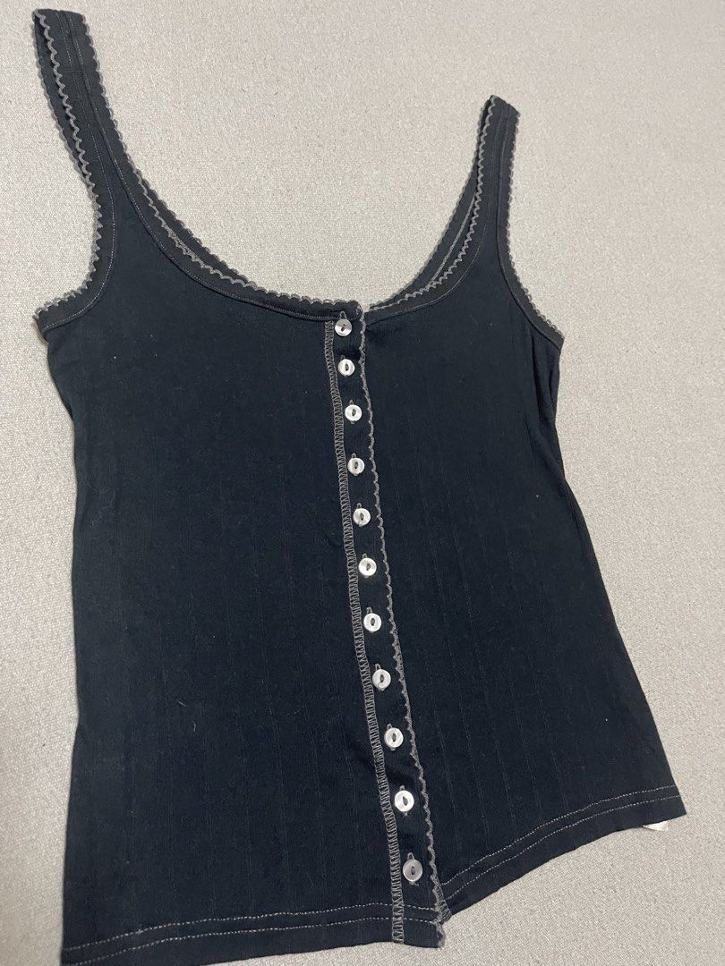 End Game Pointelle Tank (Category: Sleeveless) located in Bulacan. Submitted by sanjisthrift (Listing ID 1469545303, Image 2). Description: Size XSmall Width 13 Length 20.5 Very Good Condition 9/10.