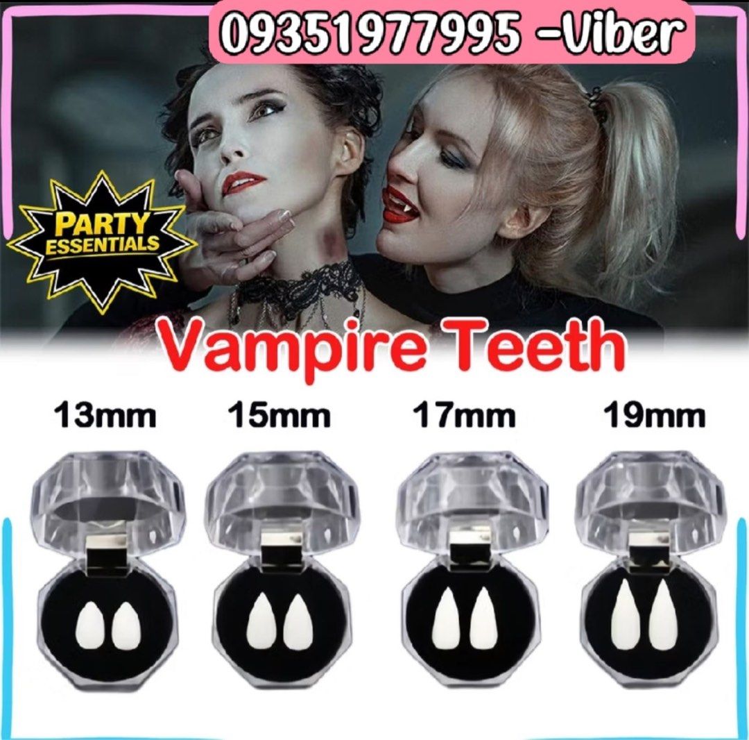 FAKE VAMPIRE TEETH /fangs /Pangil for Halloween (Category: Everything Else Others) located in Manila. Submitted by niceshop11 (Listing ID 1469571733, Image 1). Description: Lalamove for rush order.