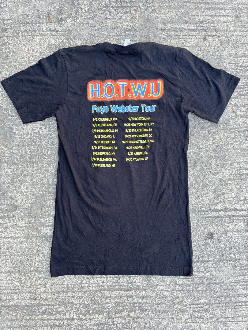 FAYE WEBSTER TOUR TSHIRT (Category: Shirts) located in Bacolod City. Submitted by keel_08 (Listing ID 1469488753, Image 2). Description: Size XS No issue + shipping fee.