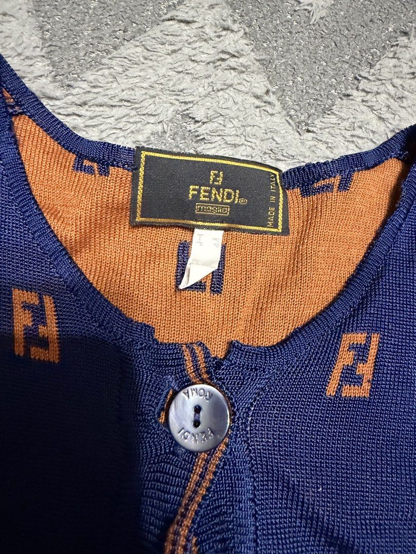 Fendi - Monogram Knitted Tops (Category: Blouses) located in Cavite. Submitted by commoncourtesy (Listing ID 1469426275, Image 2). Description: Fits Mediun.