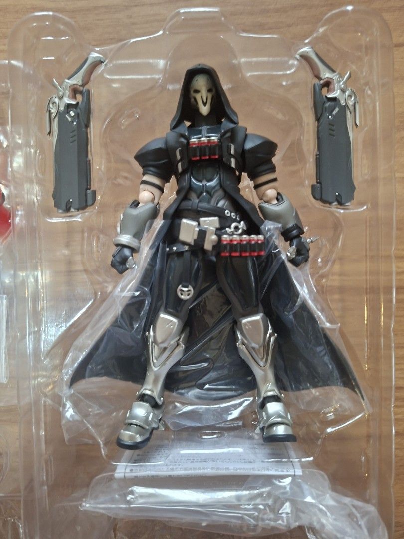 Figma 393 Reaper Overwatch Action Figure (Category: Figurines & Statues) located in Manila. Submitted by ryanam (Listing ID 1462157122, Image 3). Description: - Figma 393 Reaper collectible figure from Overwatch. - Comes with his signature shotguns. - Features great articulation for dynamic posing. - Original box is included. - Perfect for fans and collectors of the game..
