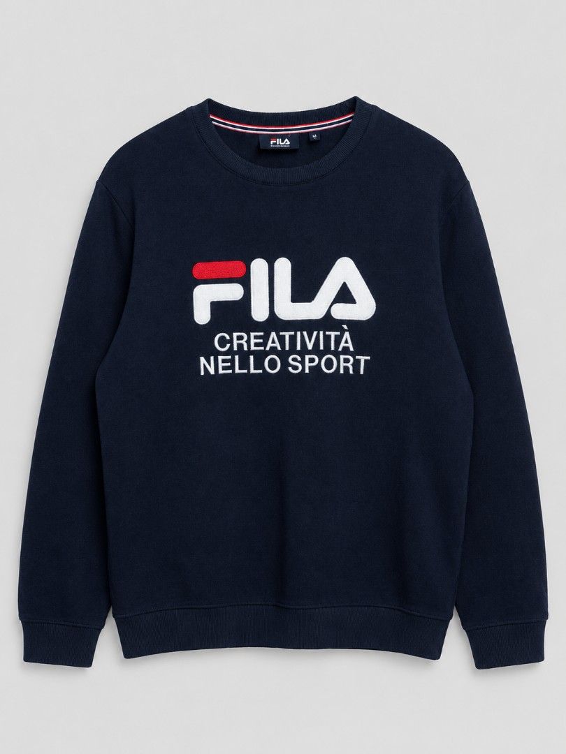 FILA' WHITE LINE EDITION STRETCHABLE SWEATSHIRT (Category: Coats, Jackets and Outerwear) located in Saint Bernard. Submitted by j0h_mhongg (Listing ID 1469507395, Image 1). Description: - DIMES: 23 × 28 - NO ISSUE - GOOD AS NEW CONDITION - 10/10 COLOR RATE - FILA' WHITE LINE EDITION STRETCHABLE SWEATSHIRT.