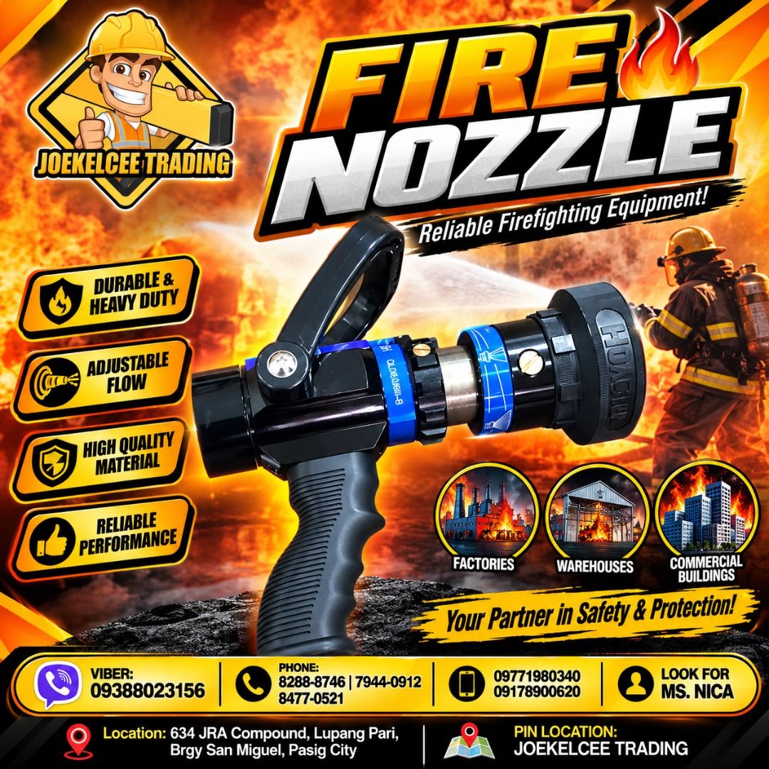 FIRE NOZZLE (Category: Construction & Building Materials) located in Pasig City. Submitted by molly.blanche02 (Listing ID 1469410354, Image 1). Description: 📦 Looking for reliable storage solutions? Introducing Joekelcee Trading's JUMBO CRATES - your go-to source as a DIRECT SUPPLIER! 🌟 Get organized with our durable crates today! 🛒 📌 Explore Our Range of Products: ✅ PPE items ✅ Trash bins ✅ Crates ✅ Cooler crates ✅ Coverall uniforms ✅ Firema