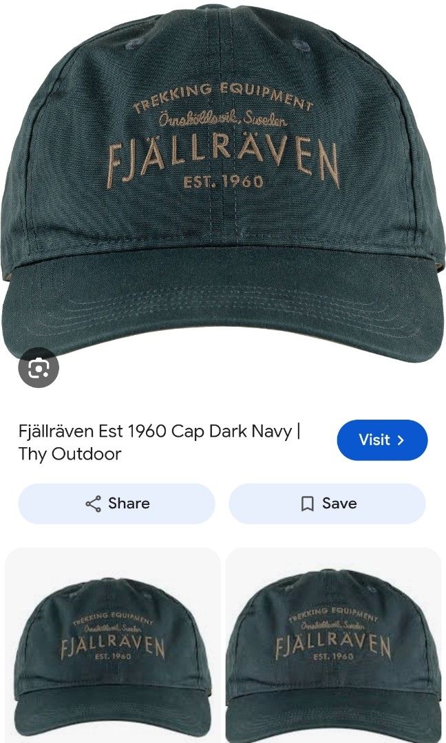 Fjallraven Cap Dark Navy (Category: Caps & Hats) located in Cebu City. Submitted by haryvyylyynn (Listing ID 1469555136, Image 2). Description: Fjallraven Cap 850+sf.