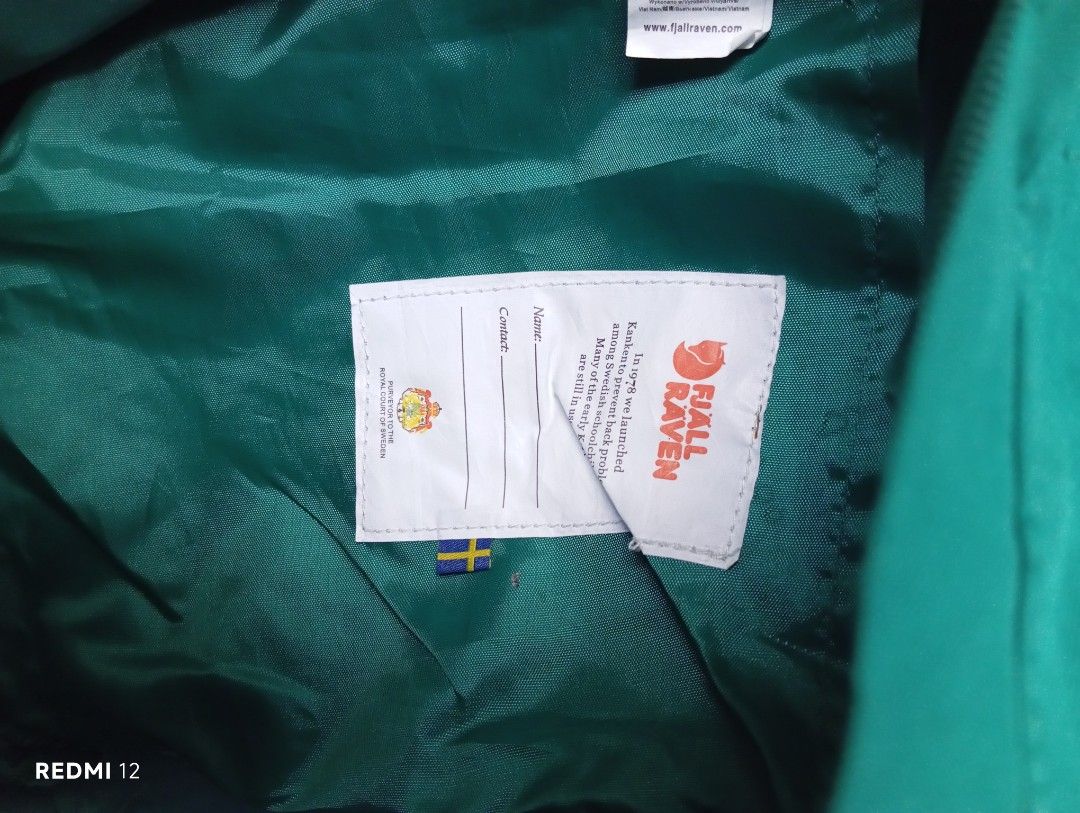 Fjallraven Kanken Backpack Teal and Grey Bundle (Category: Backpacks) located in Sariaya. Submitted by angelochintes732 (Listing ID 1469463509, Image 2). Description: - Authentic Fjallraven Känken backpack bundle (Teal Green and Grey) - Iconic boxy design made from durable, water-resistant Vinylon F fabric - Features a front zipped pocket, top carry handles, and adjustable shoulder straps with fox logo buttons - Includes original interior name la