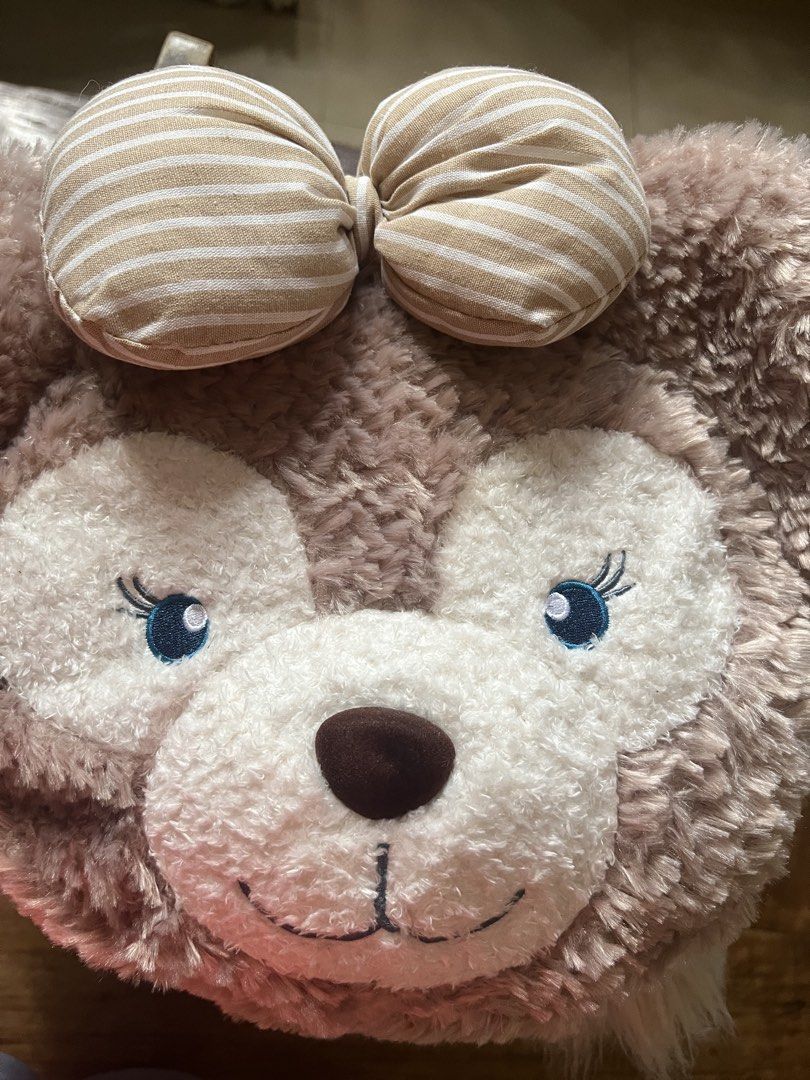Fluffy Bear Character Backpack with Striped Bow (Category: Backpacks) located in Rizal. Submitted by safecat_3c0d85 (Listing ID 1469430781, Image 2). Description: - Adorable 15-inch fluffy brown bear design with a white face patch - Features embroidered blue eyes and a cute cream and brown striped bow - Soft plush material all over for a cozy feel - Stylish pink leather-look top handle and adjustable straps - Secure and smooth zipper closure at t