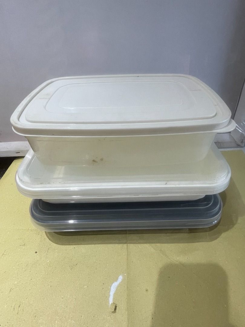 Food Storage (Category: Food Organization & Storage) located in Quezon City. Submitted by foxsquaredeals (Listing ID 1469454307, Image 1). Description: 2pcs 24 x 30cm ; 1pc 19 x 28cm P250 take all MOP: Gcash/Bank transfer .